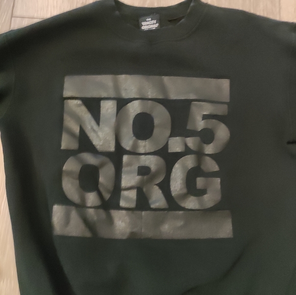 NO. 5 Orange crewneck sweater medium by  Vancity Originals - Picture 4 of 4